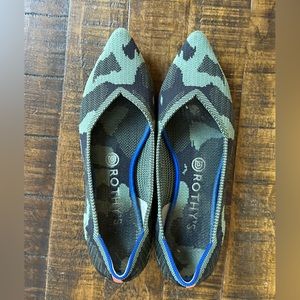 Rothy’s Camo The Point Flat - Size 9